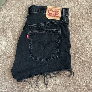 Levi’s 501 Black Jean Shorts Size 27